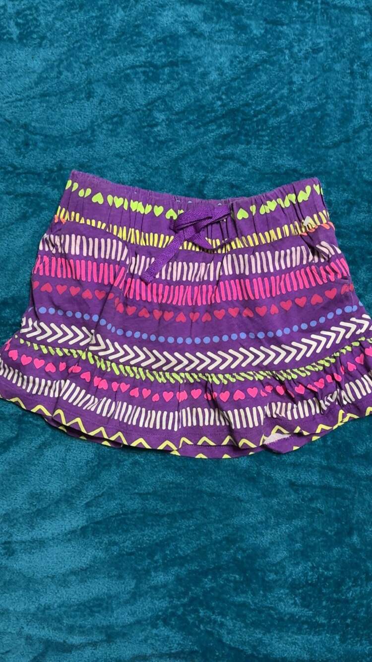 Circo Skirt Size 6/6X Purple Patterned Hearts